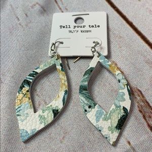 Tell Your Tale Leather Earrings